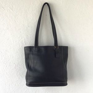 2000 Coach Navy Leather Bleecker Tote